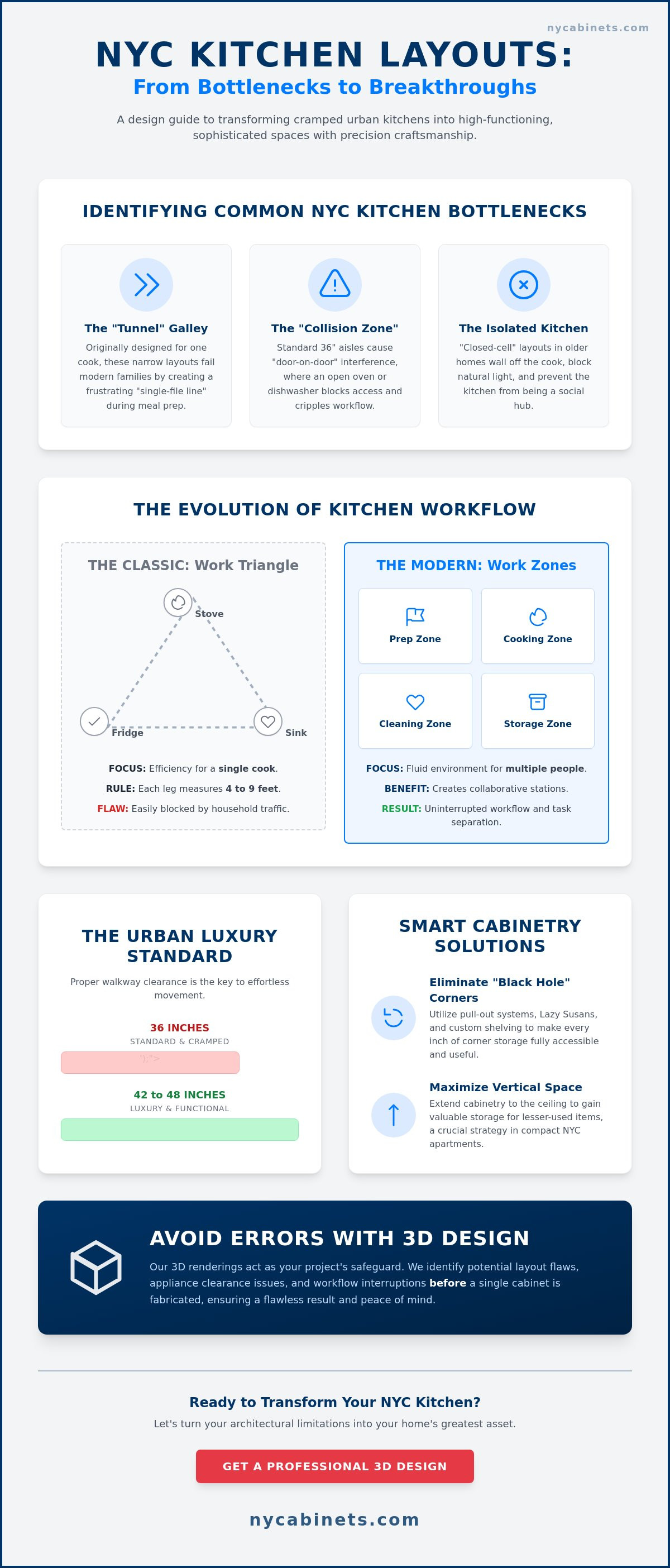 Common Kitchen Layout Problems and Solutions: The 2026 NYC Design Guide